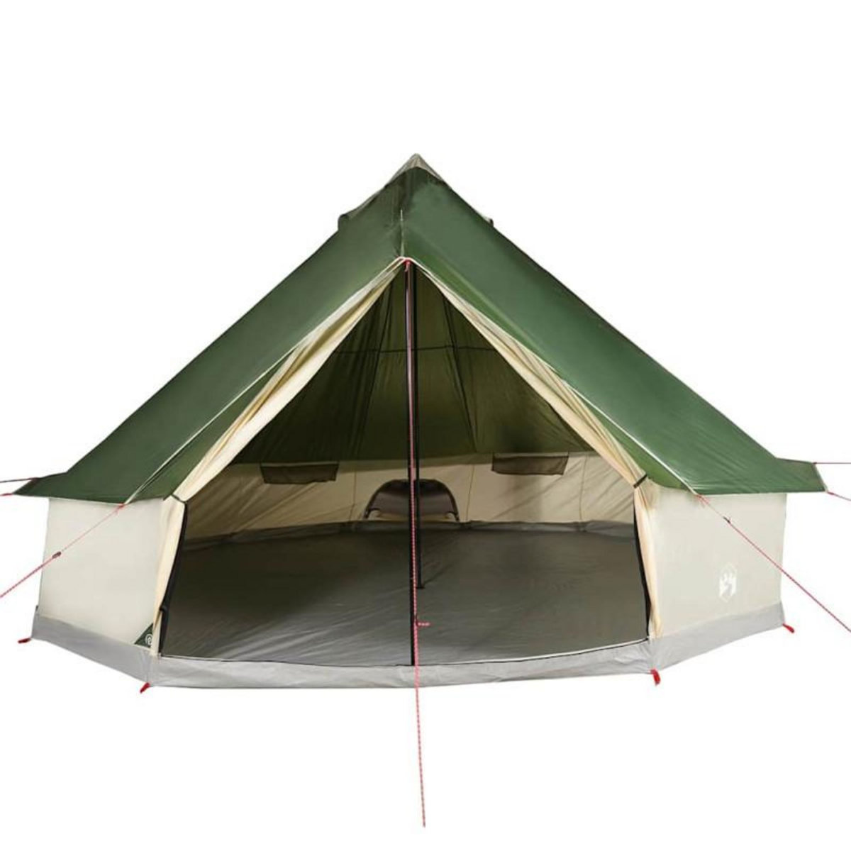 VIDAXL Tente familiale tipi 8 personnes vert imperméable