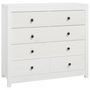 Voir la diapositive 2 : VIDAXL Armoire laterale Blanc 100x40x90 cm Bois de pin massif
