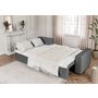Voir la diapositive 8 : Canapé d'angle convertible et réversible velours côtelé JOY