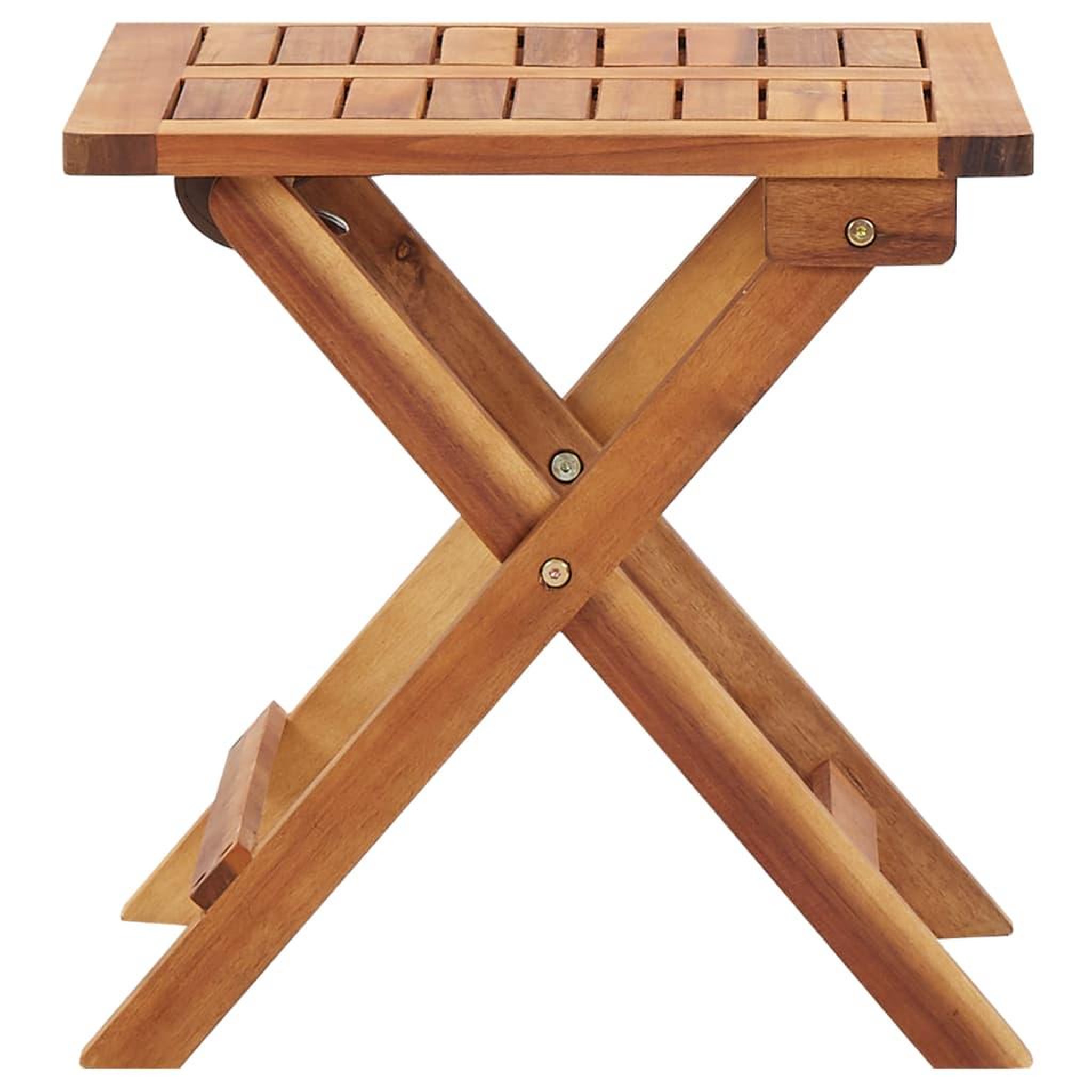 Voir la diapositive 3 : VIDAXL Table pliable de jardin 40x40x40 cm bois d'acacia massif