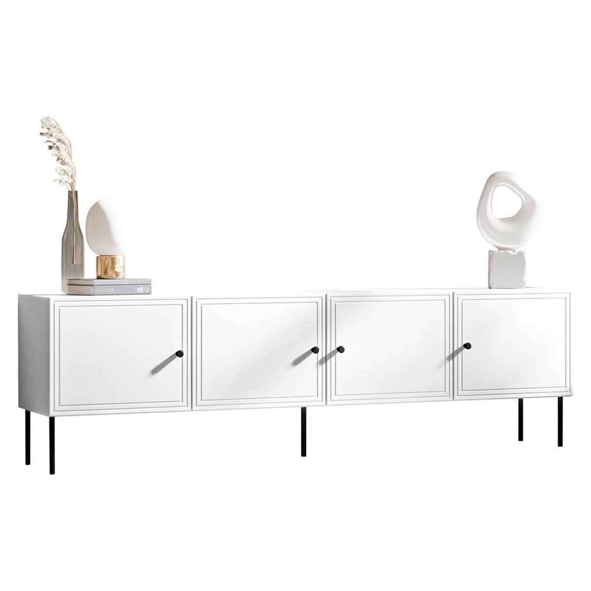 BEST MOBILIER Lavaggi - meuble tv - 4 portes - 200 cm