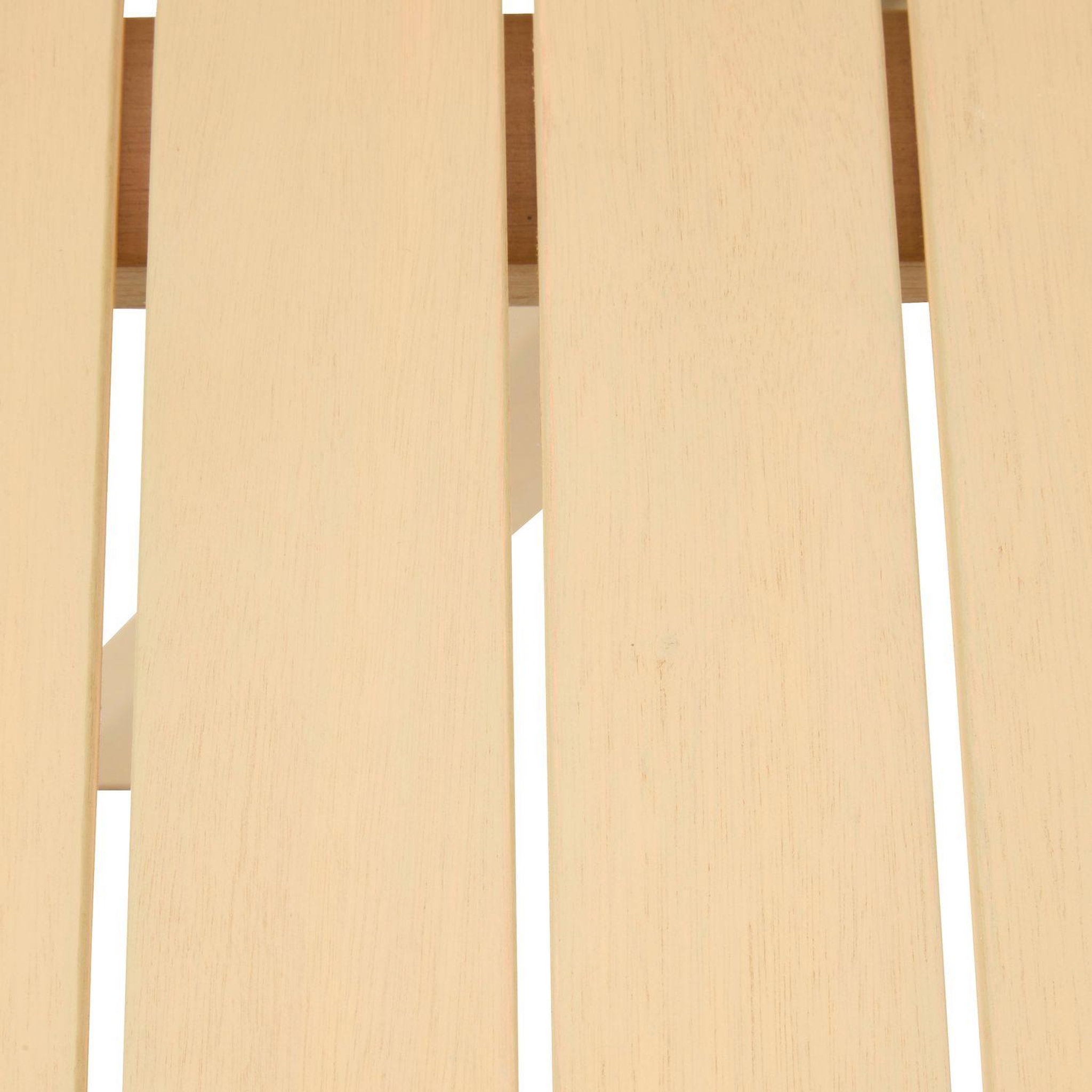 Voir la diapositive 3 : HESPERIDE Table de jardin carrée en bois 2 places XENIA - Beige