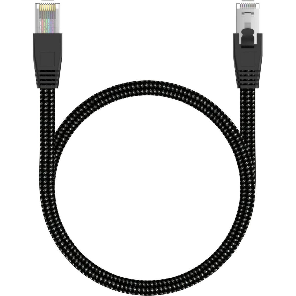 Câble Ethernet ESSENTIELB 2M Droit CAT6E noir