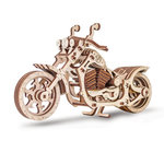 ECO WOOD ART Maquette 3D en bois - Moto Cruiser 22 cm