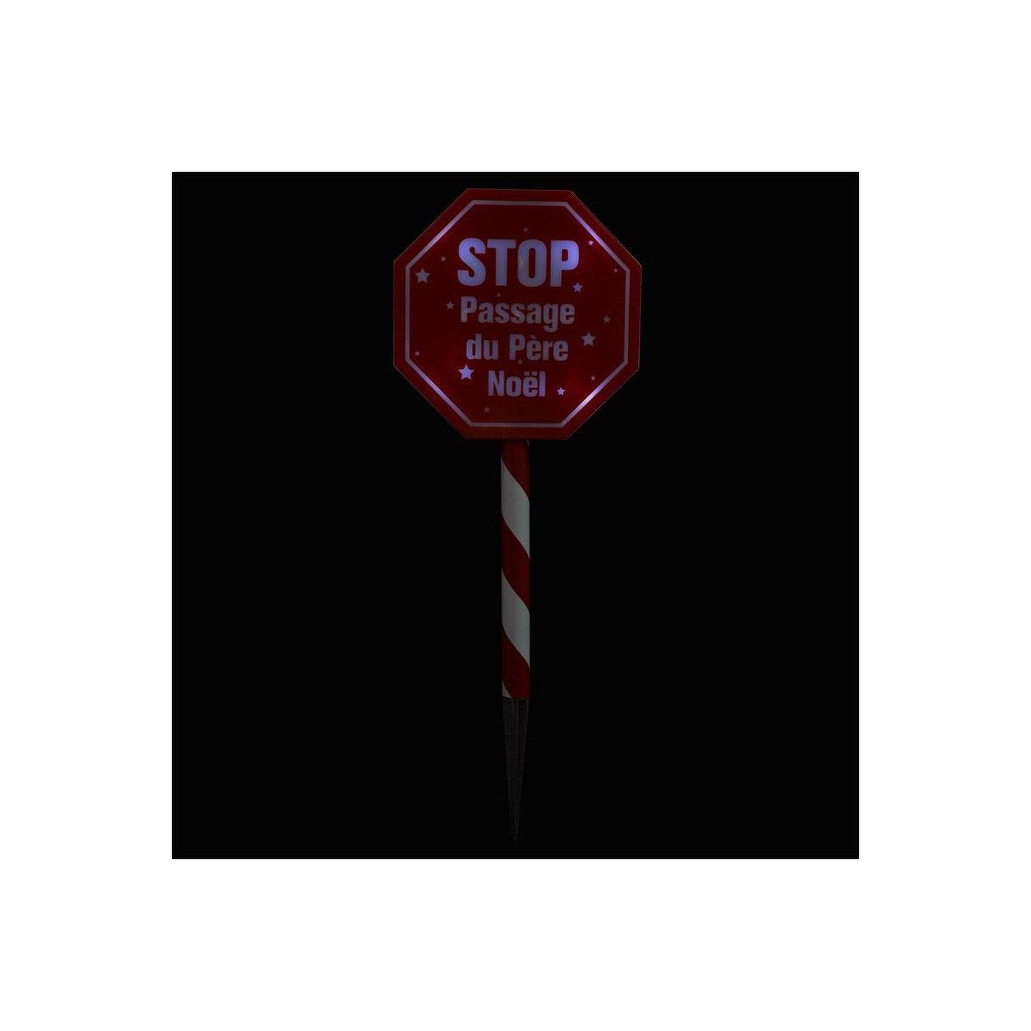 FEERIC LIGHT & CHRISTMAS Décoration lumineuse  stop solaire  rouge & blanc