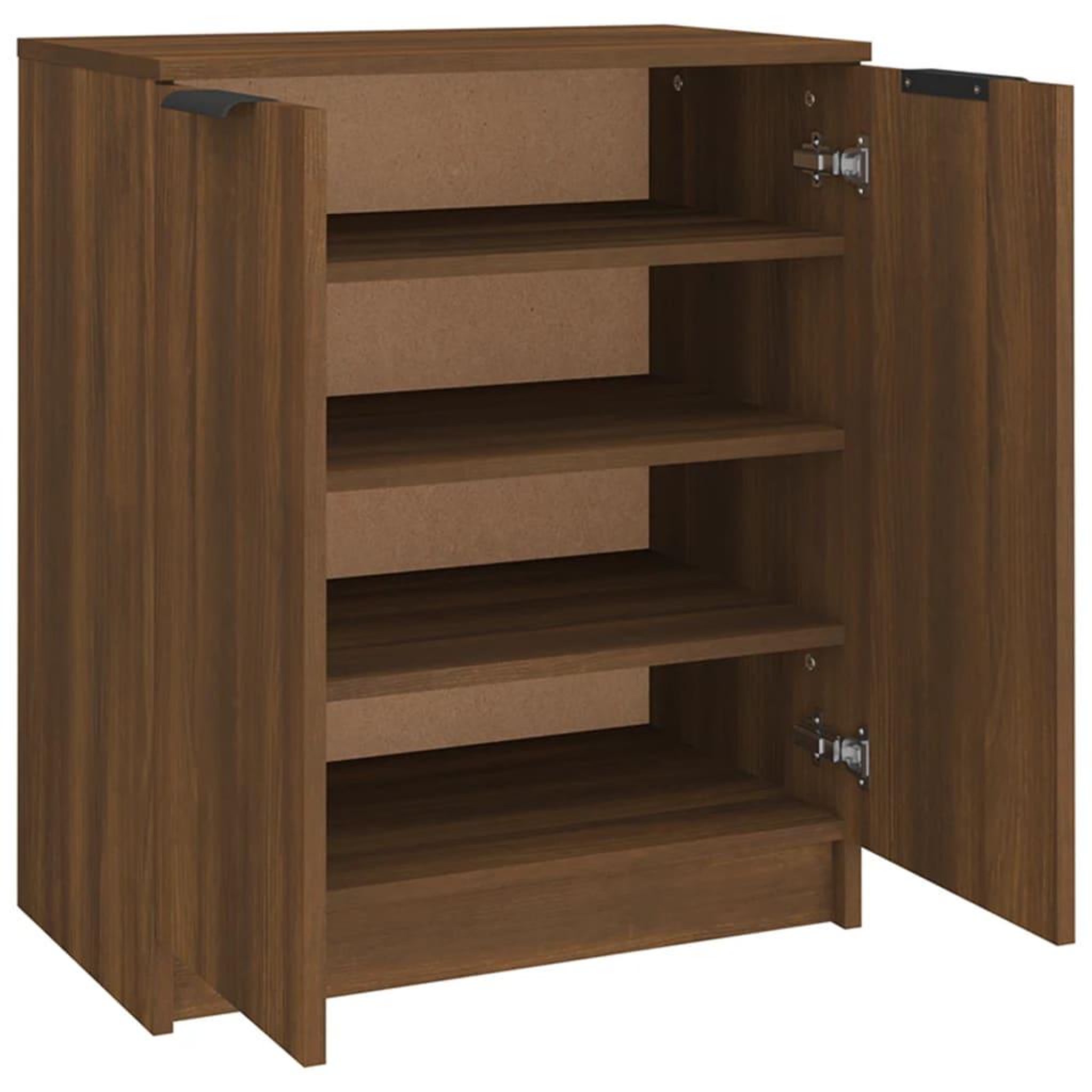 Voir la diapositive 5 : VIDAXL Meuble a chaussures Chene marron 59x35x70 cm Bois d'ingenierie