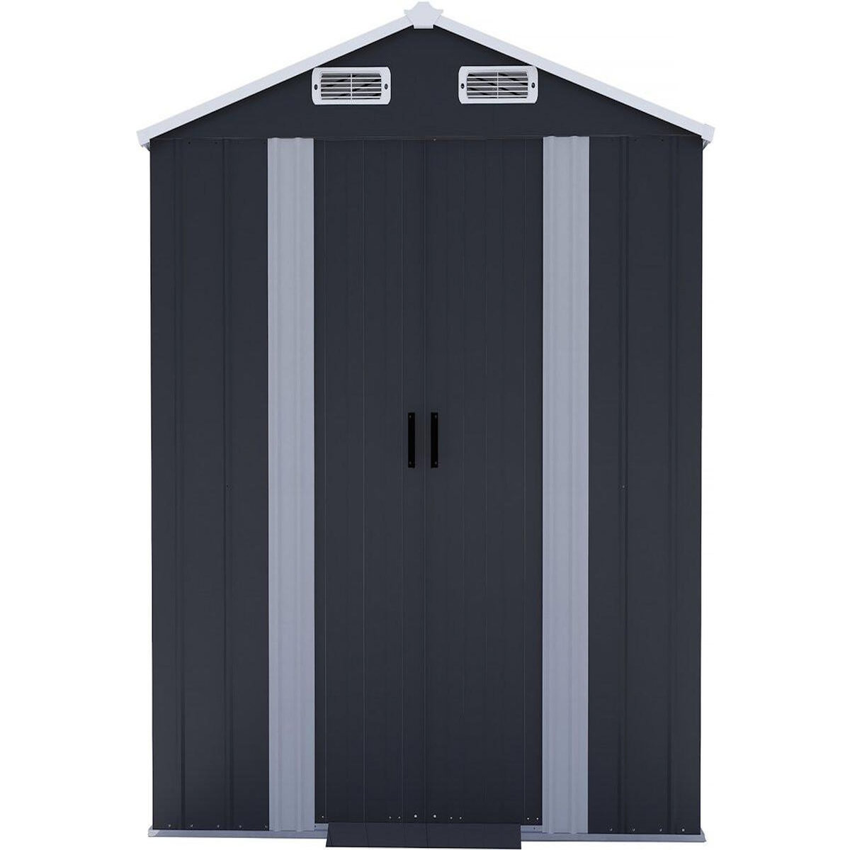 Habitat et Jardin Abri de jardin en métal avec porte coulissante  Boston  - 2,17 m² - Gris