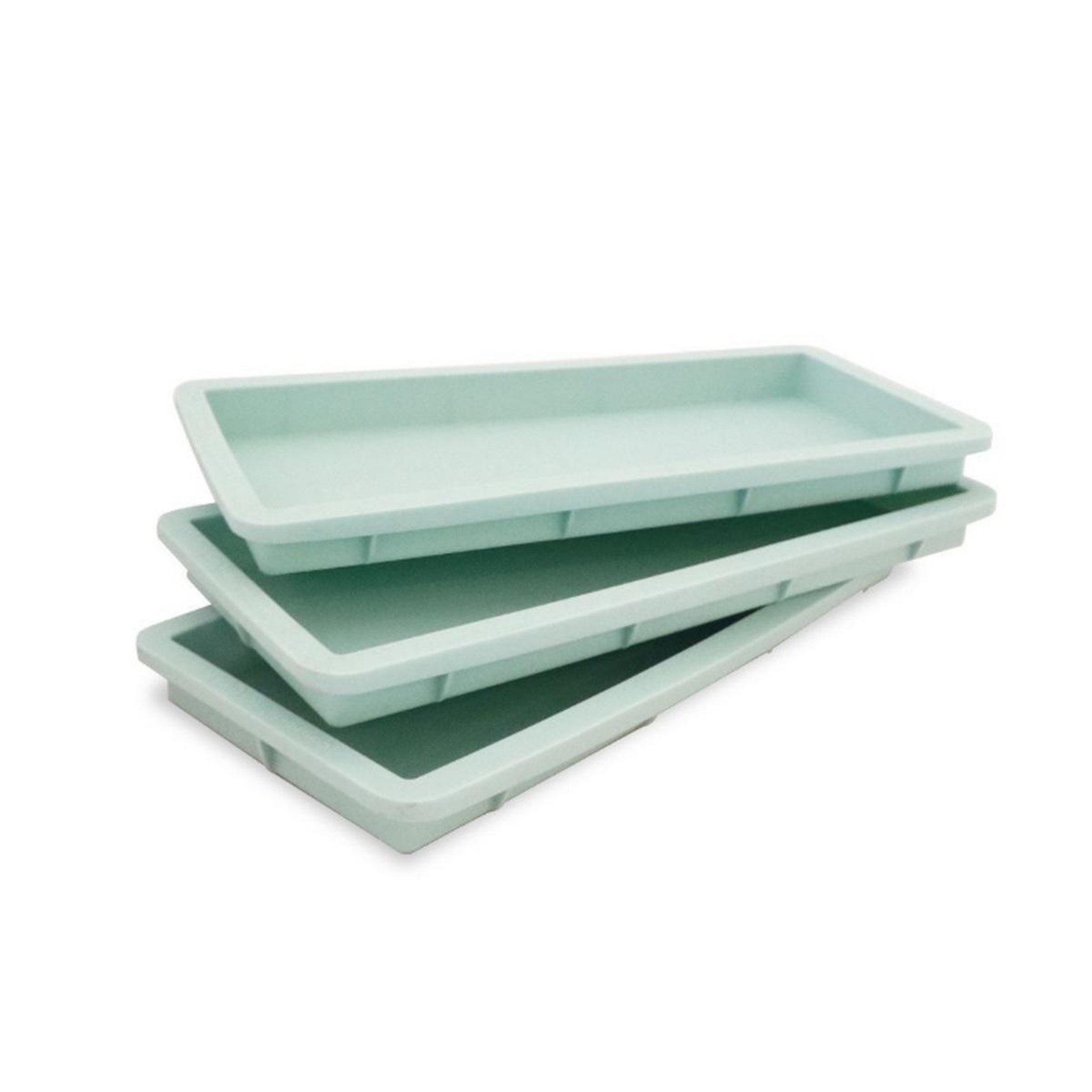SCRAPCOOKING Moules à cake rectangulaire x3 vert d'eau - 2976