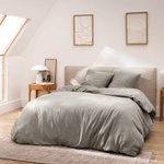 Paris Prix Parure de Lit 3 Pièces  Meline  240x220cm Anthracite