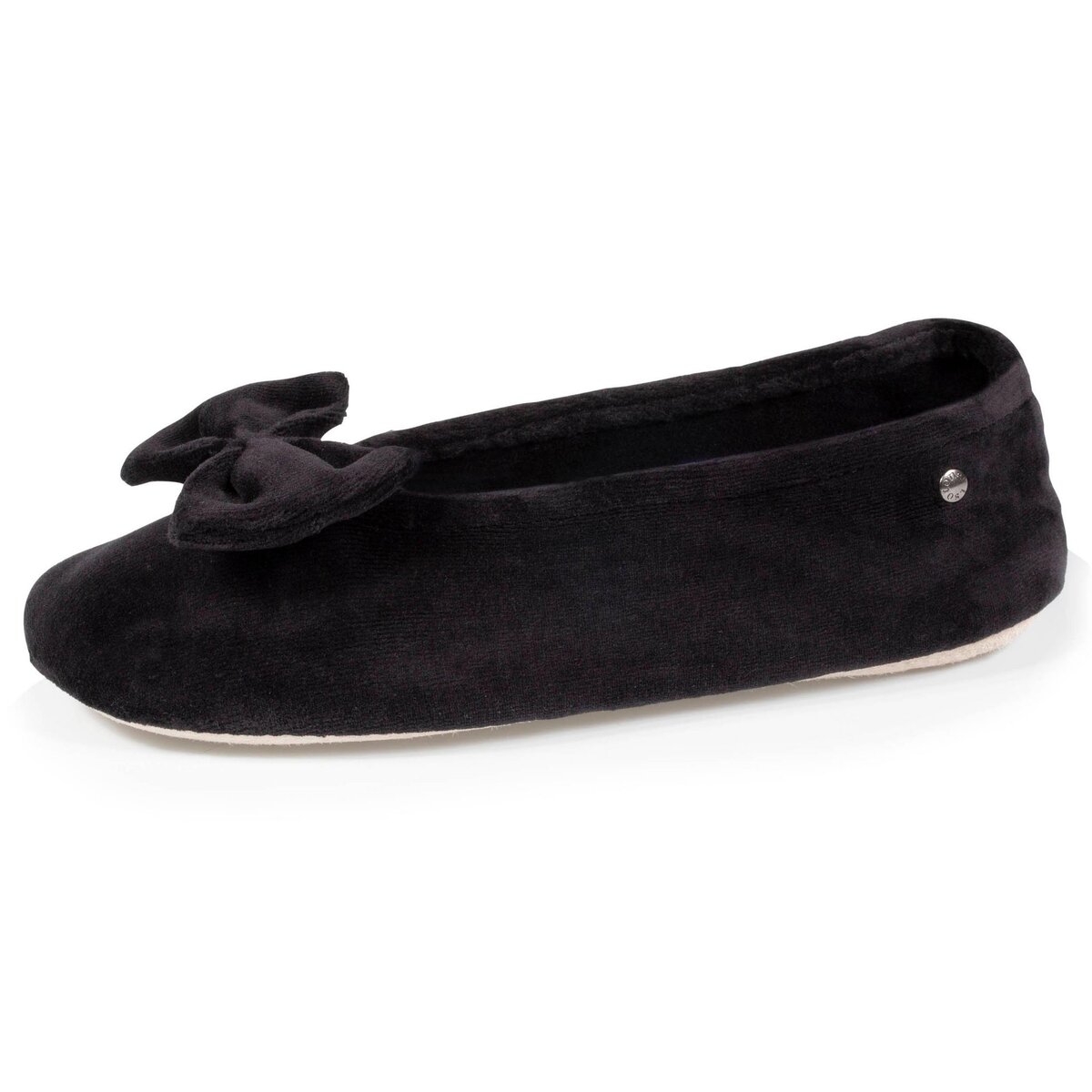 ISOTONER Isotoner Chaussons Ballerines femme grand n ud pas cher