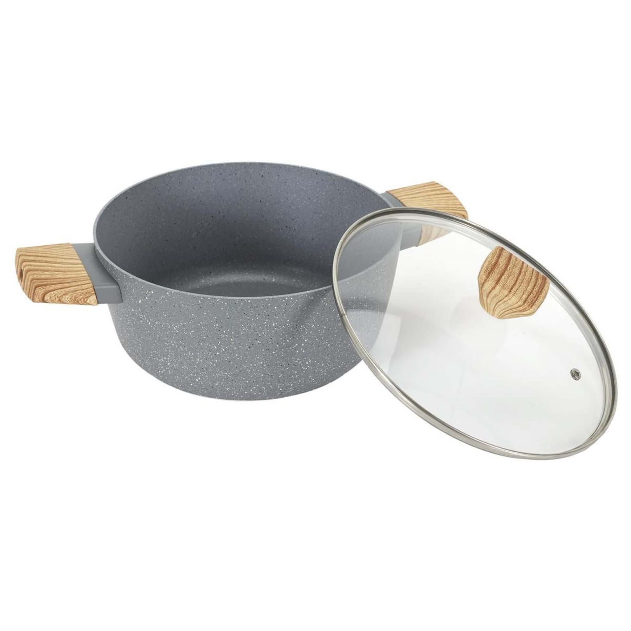 Voir la diapositive 2 : COOK CONCEPT Faitout aluminium  forgé  24cm gris