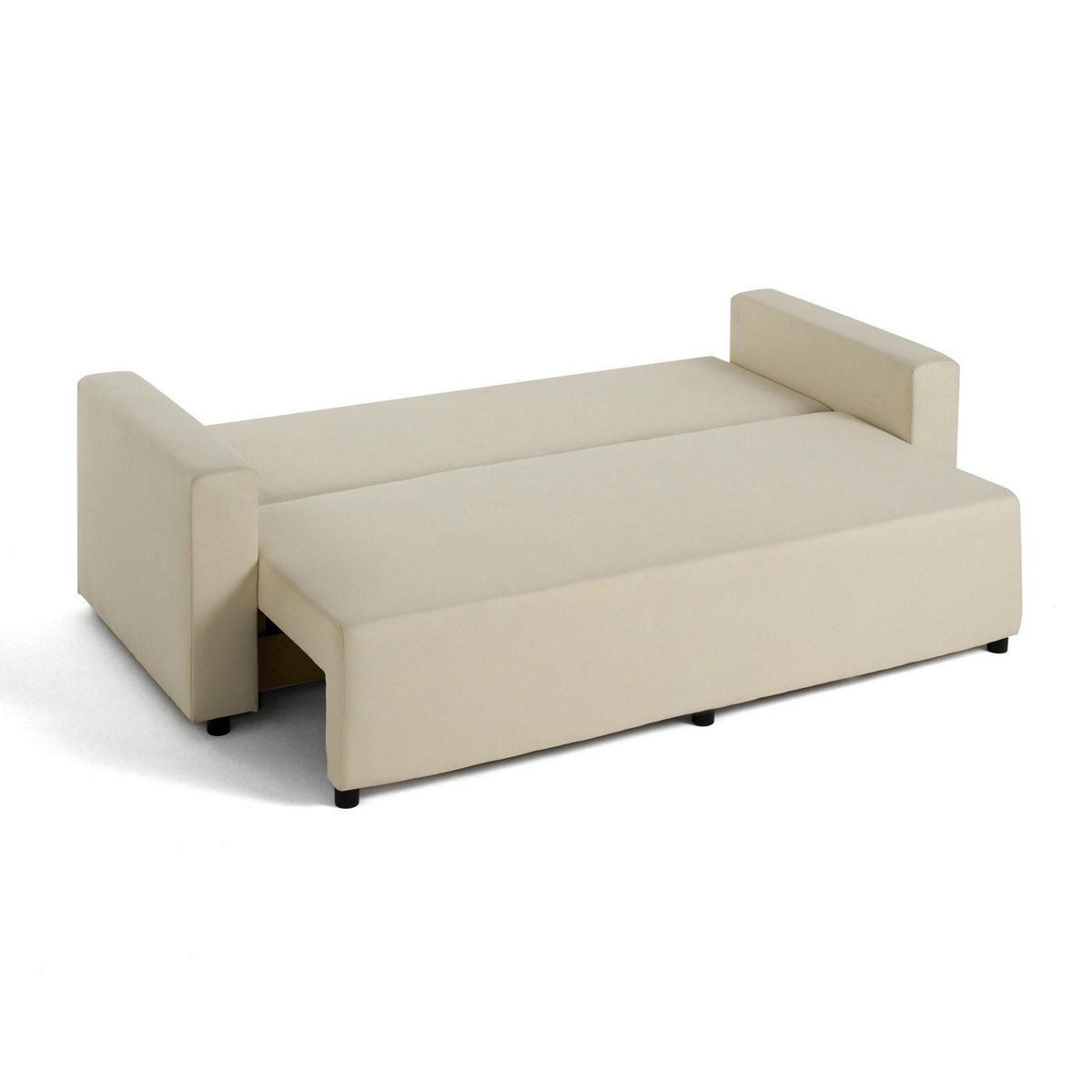 BEST MOBILIER Regala - canapé 3 places - convertible avec coffre - en tissu