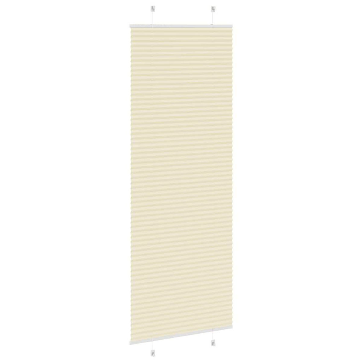 VIDAXL Store plisse creme 80x200 cm largeur du tissu 79,4 cm polyester