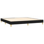 Voir la diapositive 5 : VIDAXL Sommier a lattes de lit et matelas et LED Noir 200x200 cm Tissu