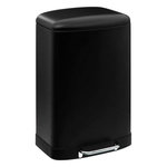 FIVE Poubelle de Cuisine en Métal  Ariane  50L Noir