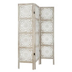 ATMOSPHERA Paravent en Bois  Etnik  120x169cm Blanc