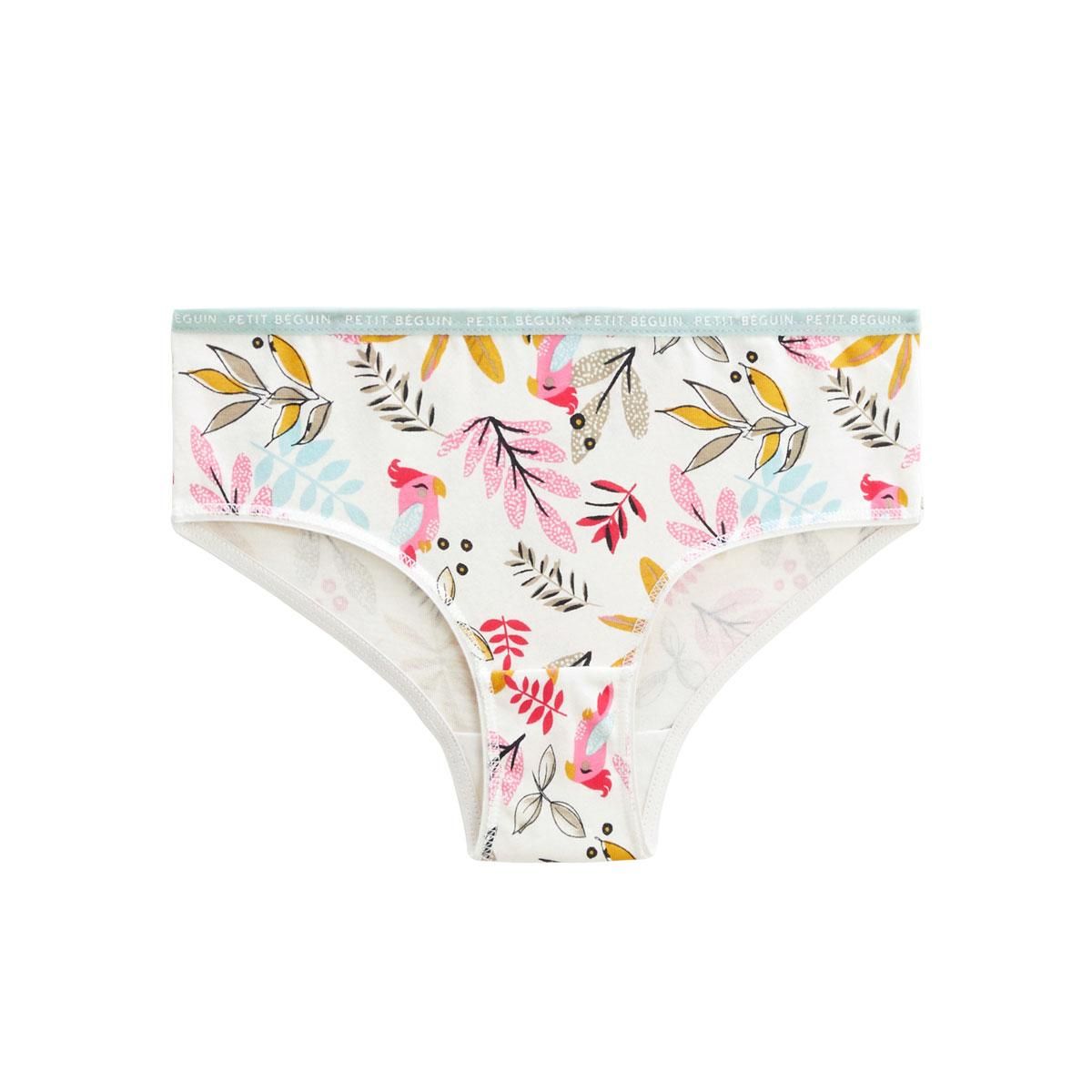 Petit Béguin Lot de 3 culottes fille Love Jungle