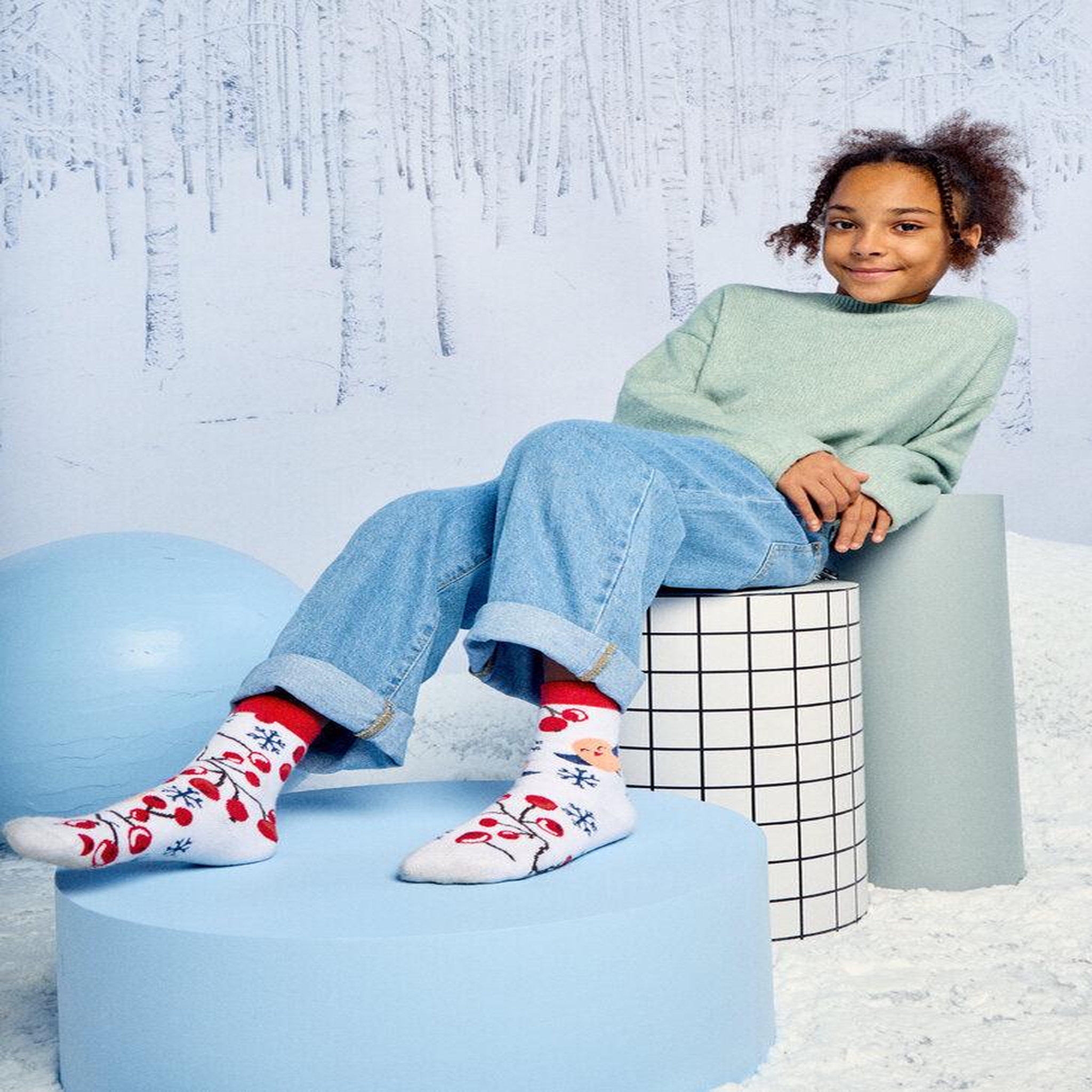 Voir la diapositive 5 : DEDOLES Chaussettes chaudes enfants baies d'hiver