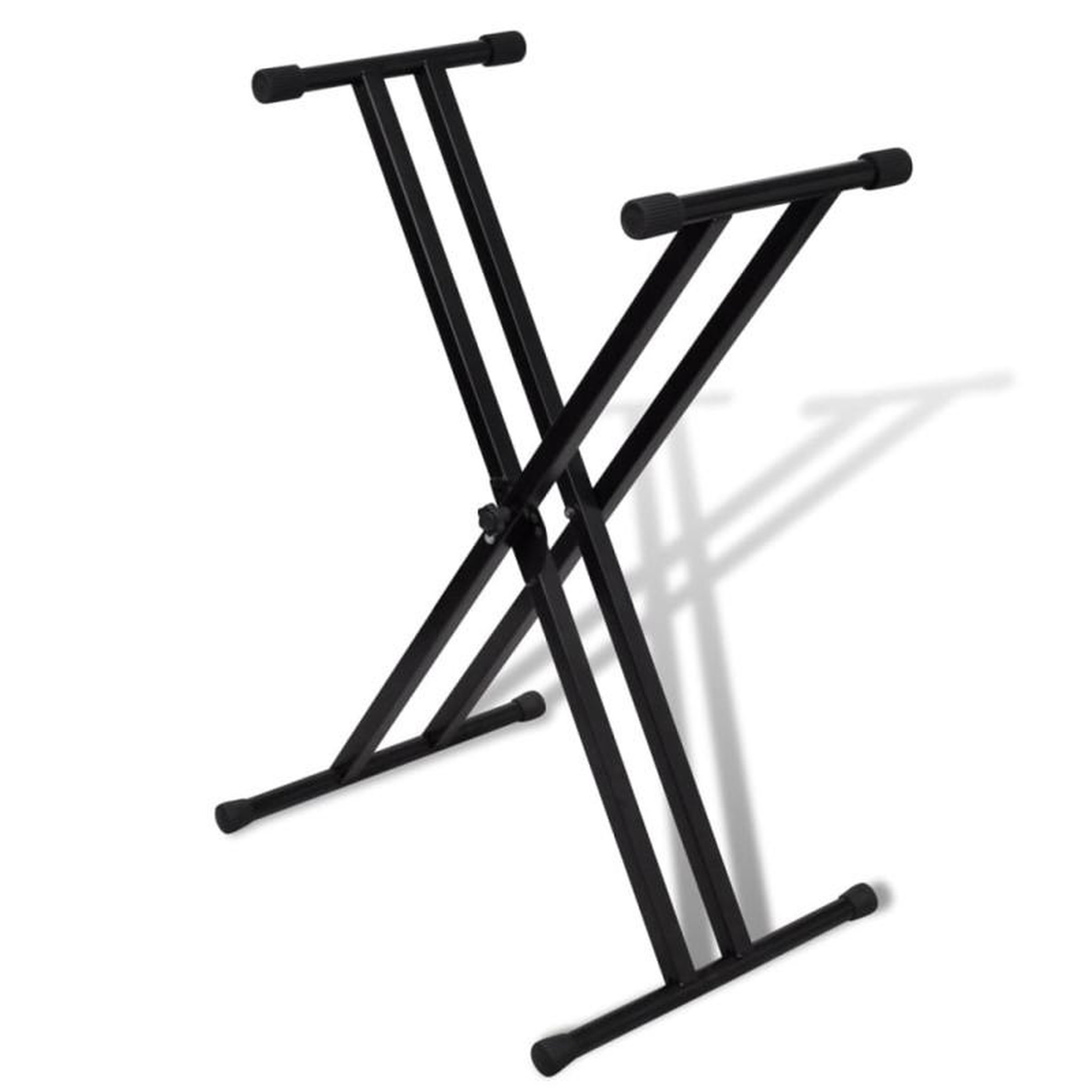 VIDAXL Support de clavier réglable double barre en X