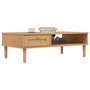 Voir la diapositive 3 : VIDAXL Table basse SENJA aspect rotin marron 100x55x33 cm bois massif