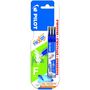 Voir la diapositive 1 : PILOT Lot de 3 recharges pour roller effaçable pointe fine FriXion Point bleu