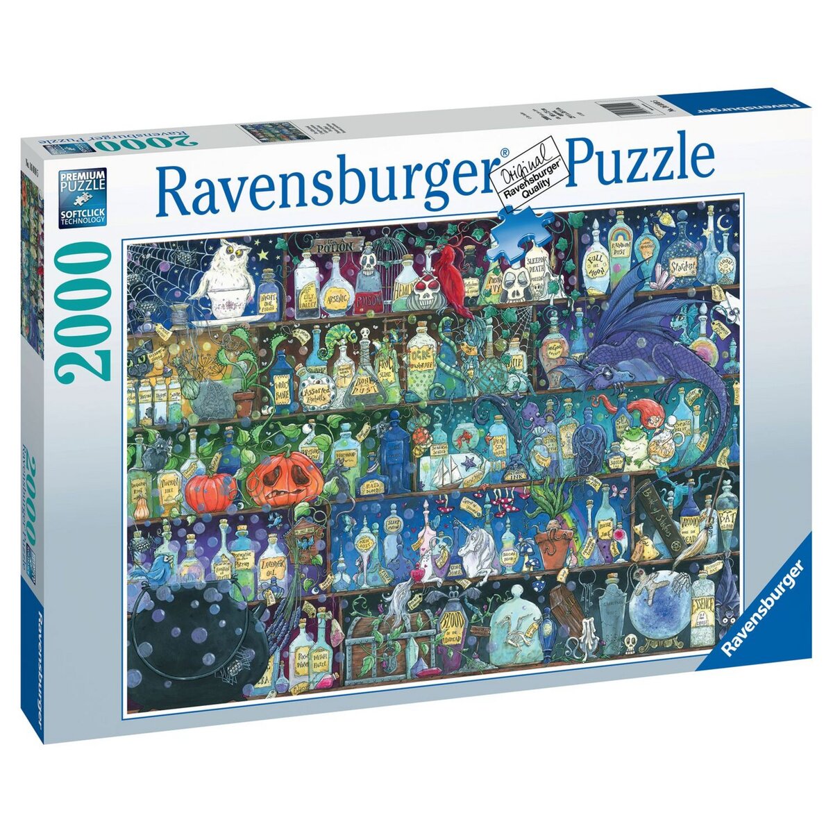 RAVENSBURGER Puzzle 2000 pièces - L'étagère à potions / Zoe Sandler