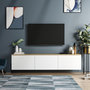 Voir la diapositive 4 : Habitat et Jardin Meuble TV en bois  Neon  - 160 x 32 x 35 cm - Chêne blanc