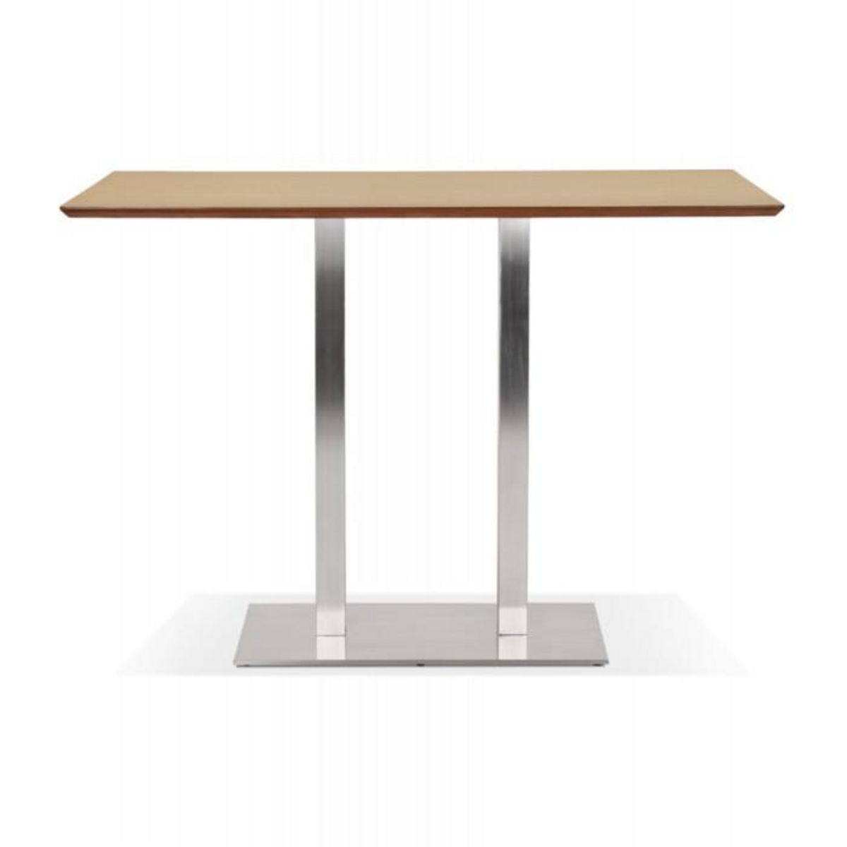Paris Prix Table Haute Mange-Debout  Pansy  180cm Naturel & Argent