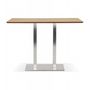 Voir la diapositive 2 : Paris Prix Table Haute Mange-Debout  Pansy  180cm Naturel & Argent