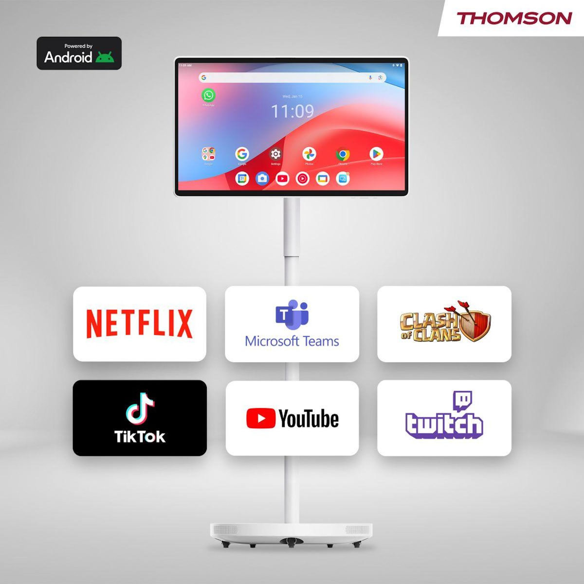 THOMSON TV LED Go Plus Pro 27'' UHD tactile