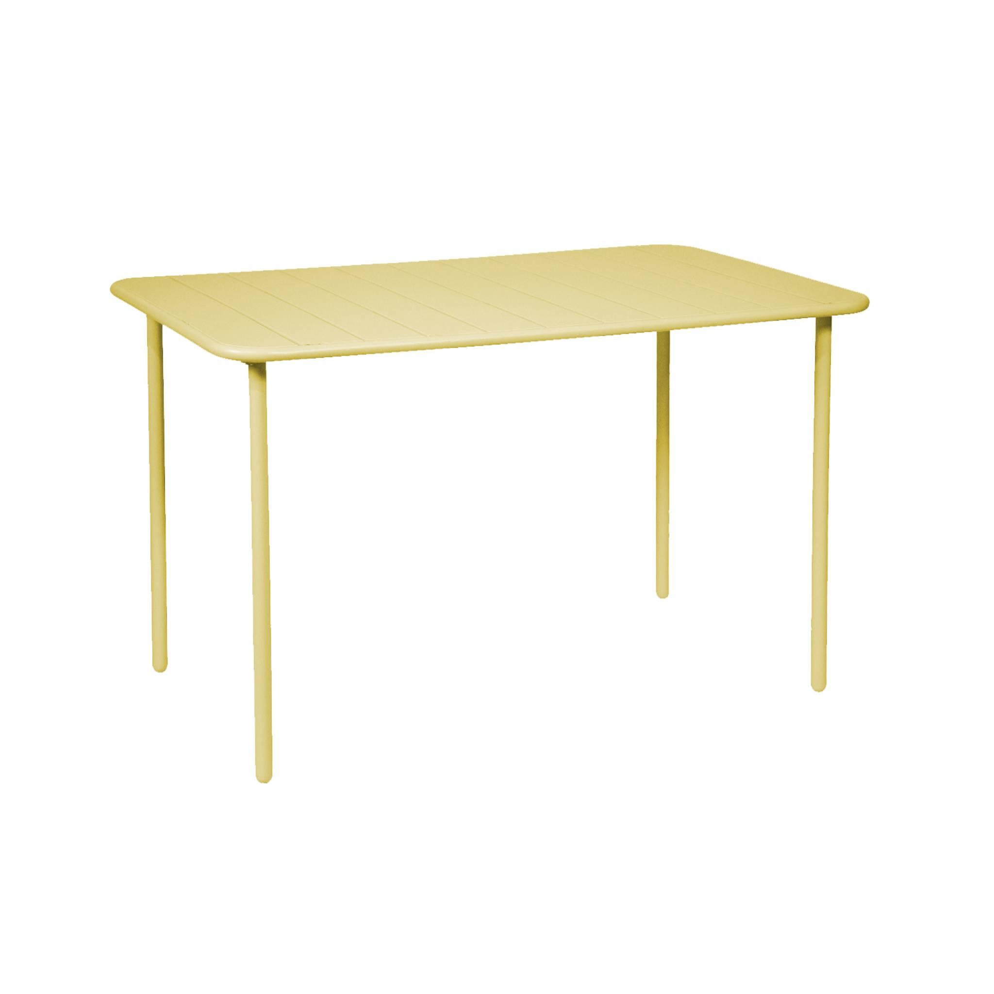 Voir la diapositive 1 : SWEEEK Table de jardin métal 4 places, Amelia L 120 x 70 x 72,5cm