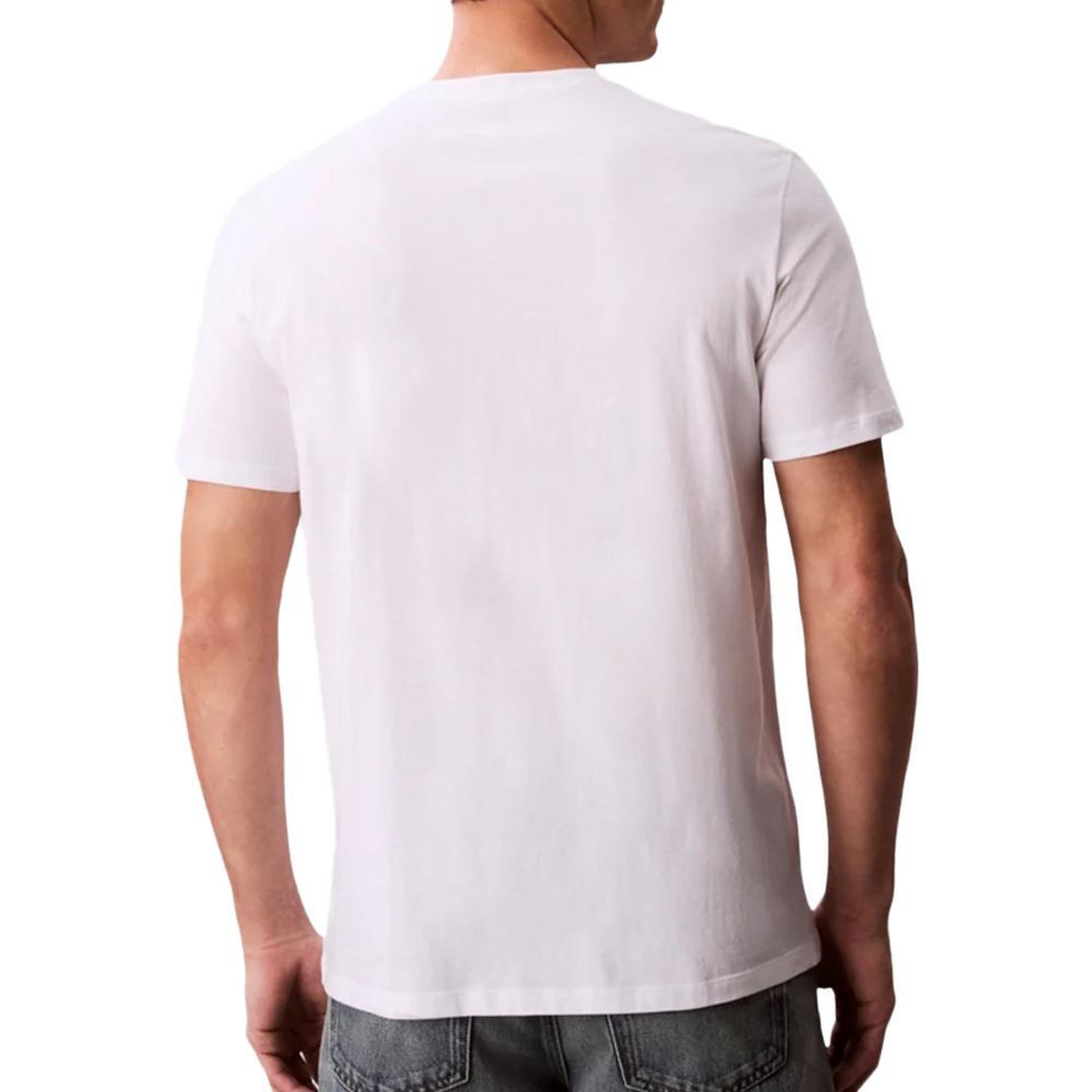 Voir la diapositive 2 : CALVIN KLEIN JEANS T-Shirt Blanc/Noir/Rouge Homme Calvin Klein Jeans LV04RD814G