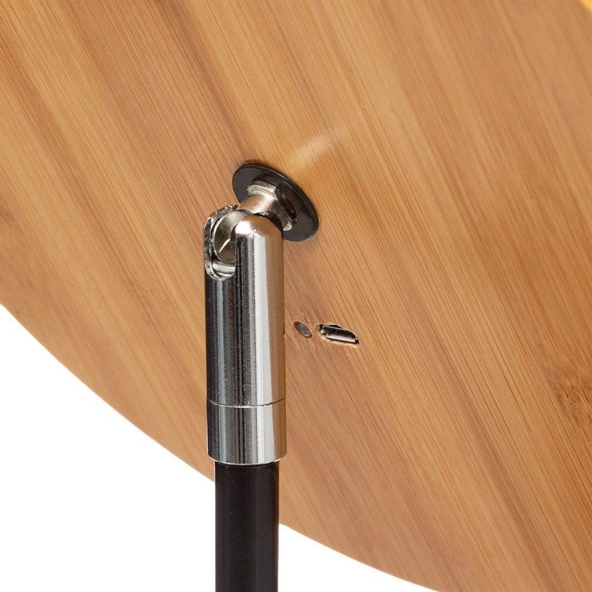 ATMOSPHERA Miroir LED sur pied en bambou