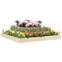 Voir la diapositive 3 : VIDAXL Jardiniere 110x110x27 cm Bois massif de pin