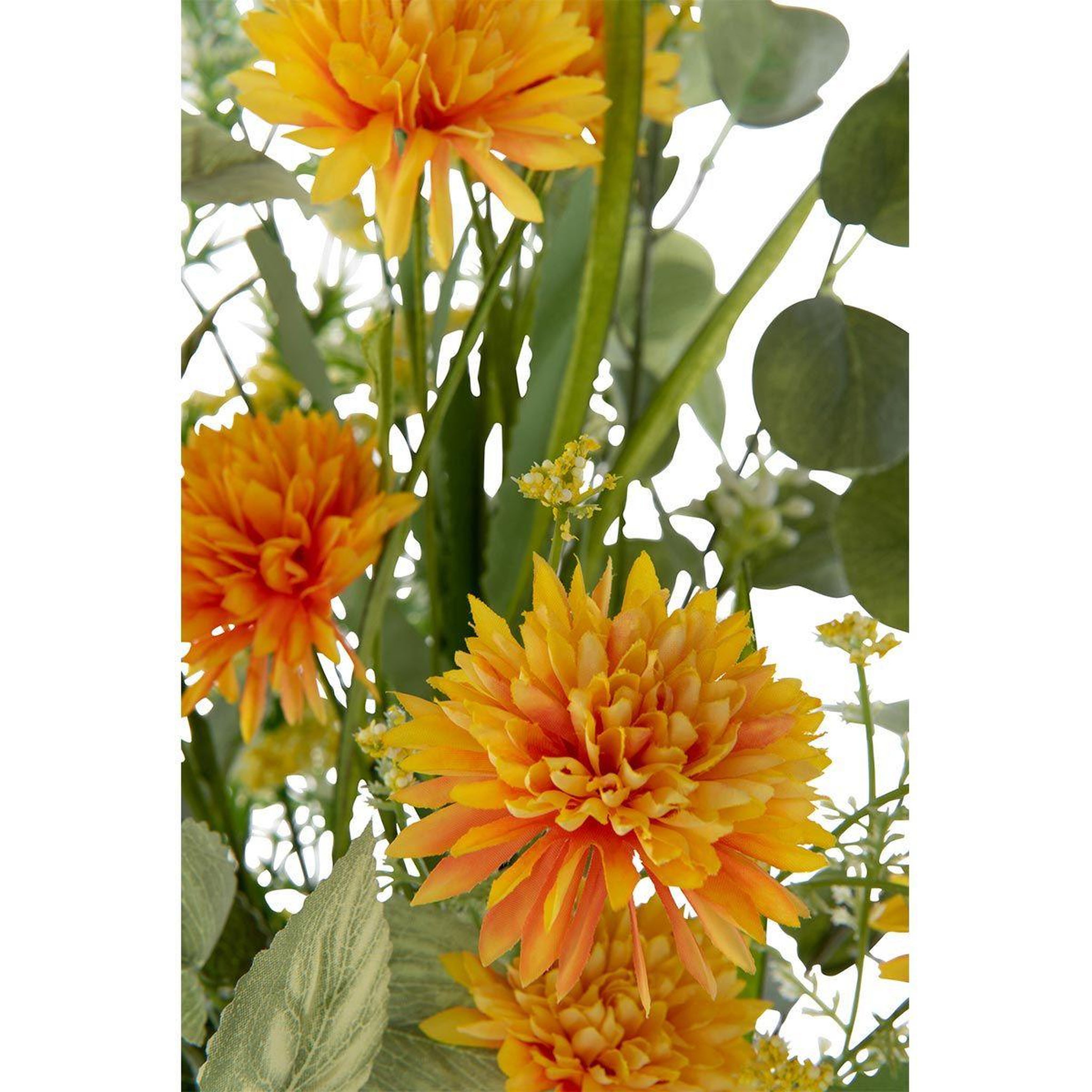 Voir la diapositive 3 : J-LINE Bouquet de fleurs artificielles  mixtes  85cm jaune