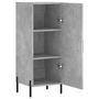 Voir la diapositive 5 : VIDAXL Buffet Gris beton 34,5x34x90 cm Bois d'ingenierie