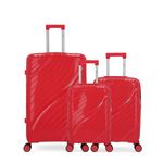 OBAGO OBAGO - Lot de 3 - Valises Grand Format, Cabine et Cabine XS LYRA. Coloris disponibles : Orange, Gris, Rose, Rouge, Jaune, Noir