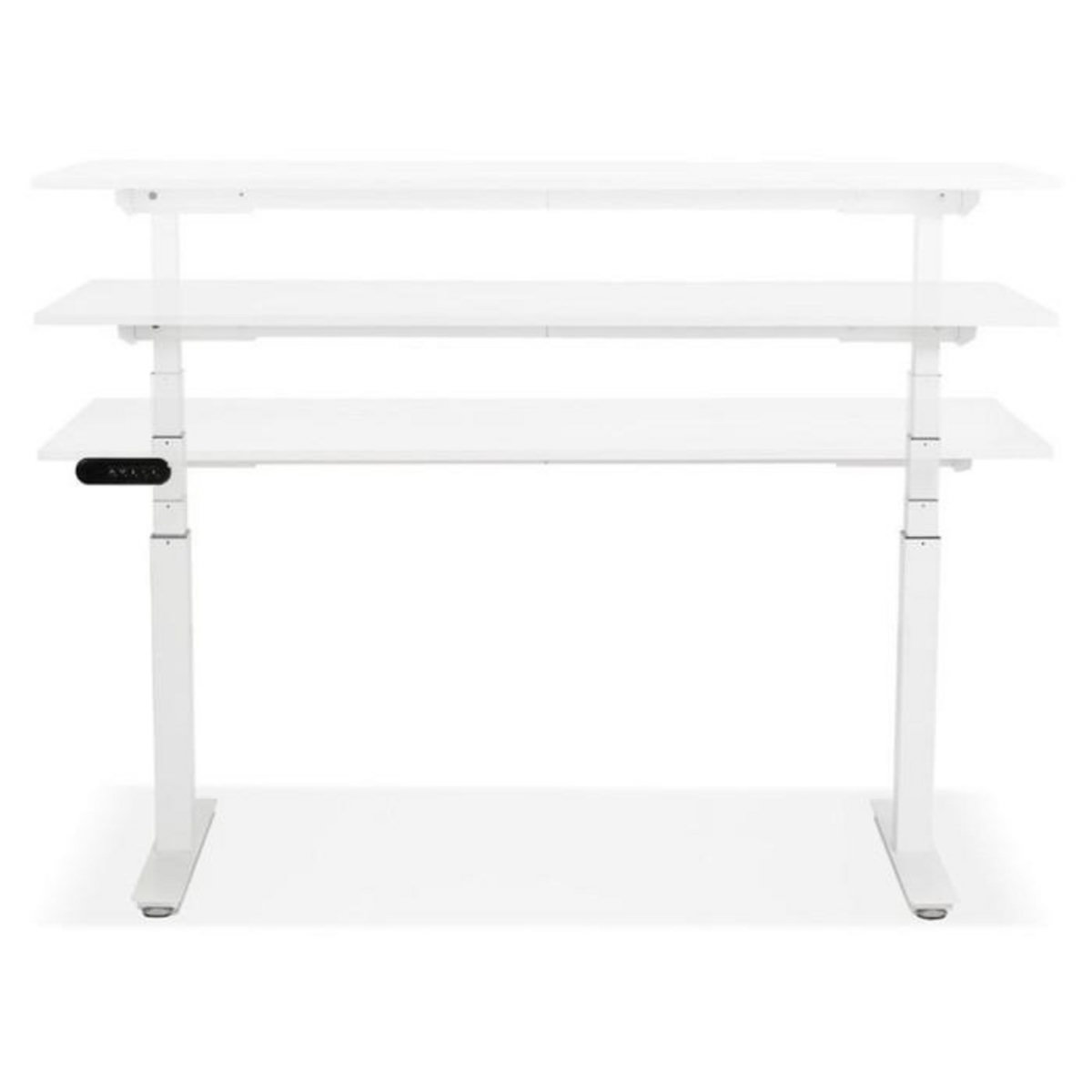 Paris Prix Bureau Design Réglable  Électrique  160cm Blanc