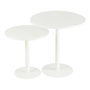 Voir la diapositive 1 : Paris Prix Lot de 2 Tables d'Appoint en Métal  Ice  50cm Blanc