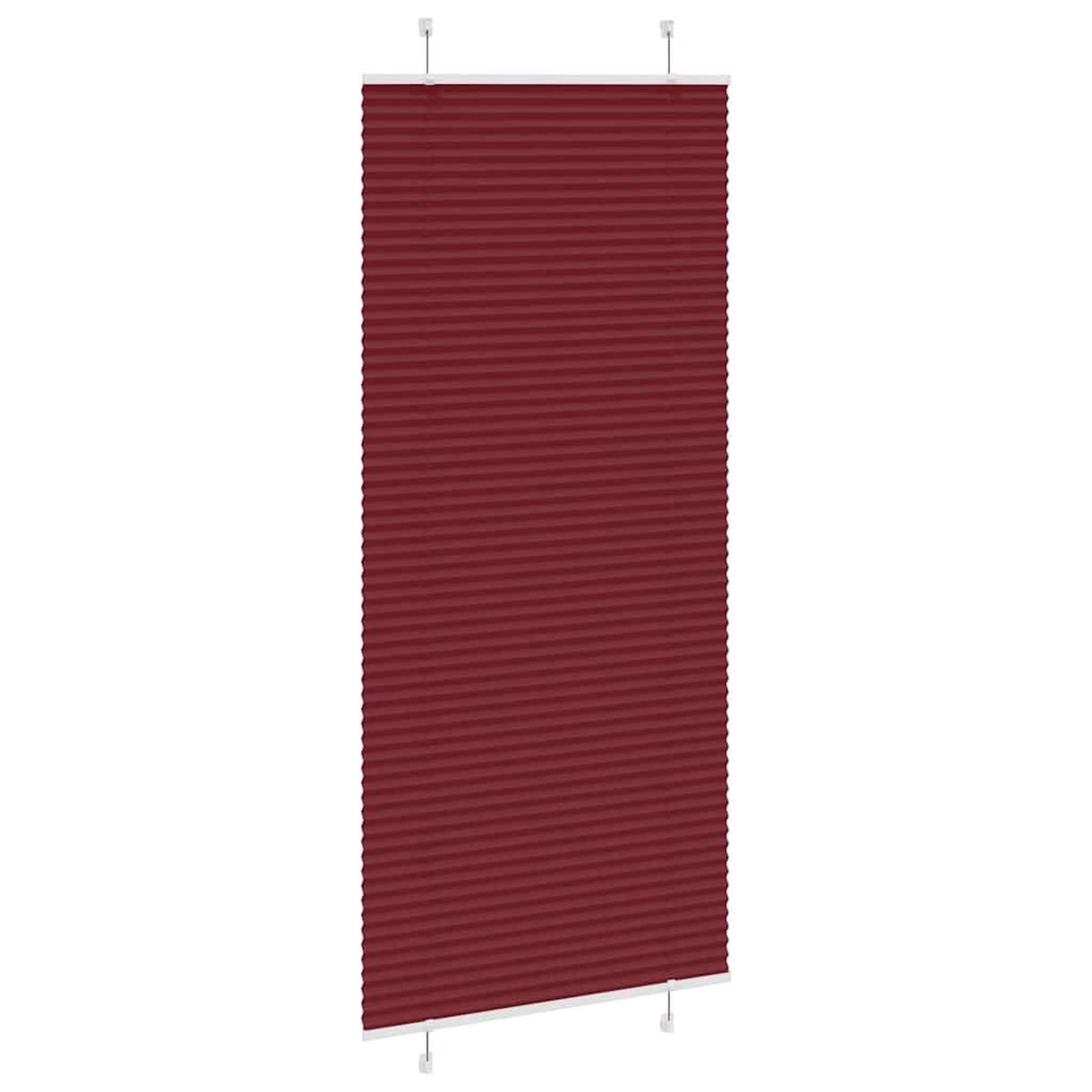 Voir la diapositive 4 : VIDAXL Store plisse rouge bordeaux 90x200 cm largeur du tissu 89,4 cm