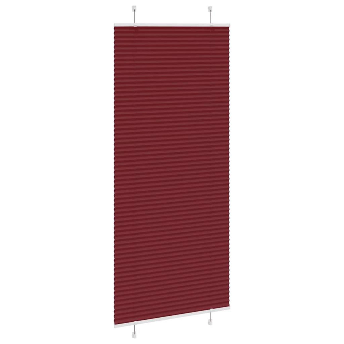VIDAXL Store plisse rouge bordeaux 90x200 cm largeur du tissu 89,4 cm
