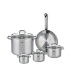ELO Ensemble de 1 Poêle de cuisson 28 cm et 4 faitouts 12, 14, 16 et 26 cm Elo Profi Citrin