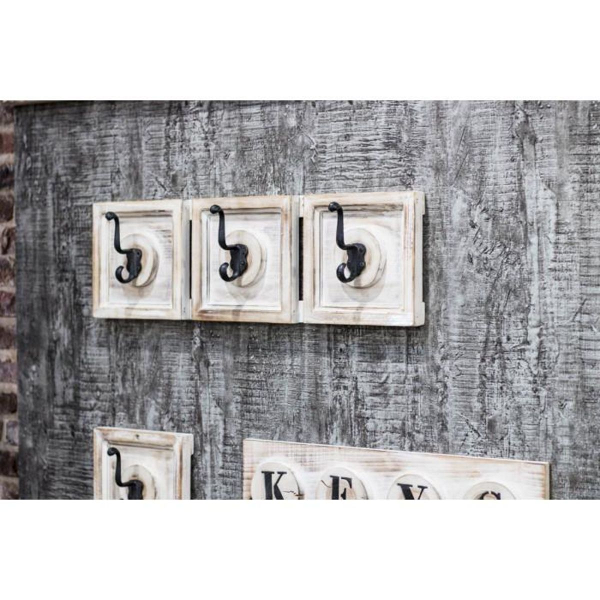 Paris Prix Patère Murale Vintage  Eliane  58cm Beige