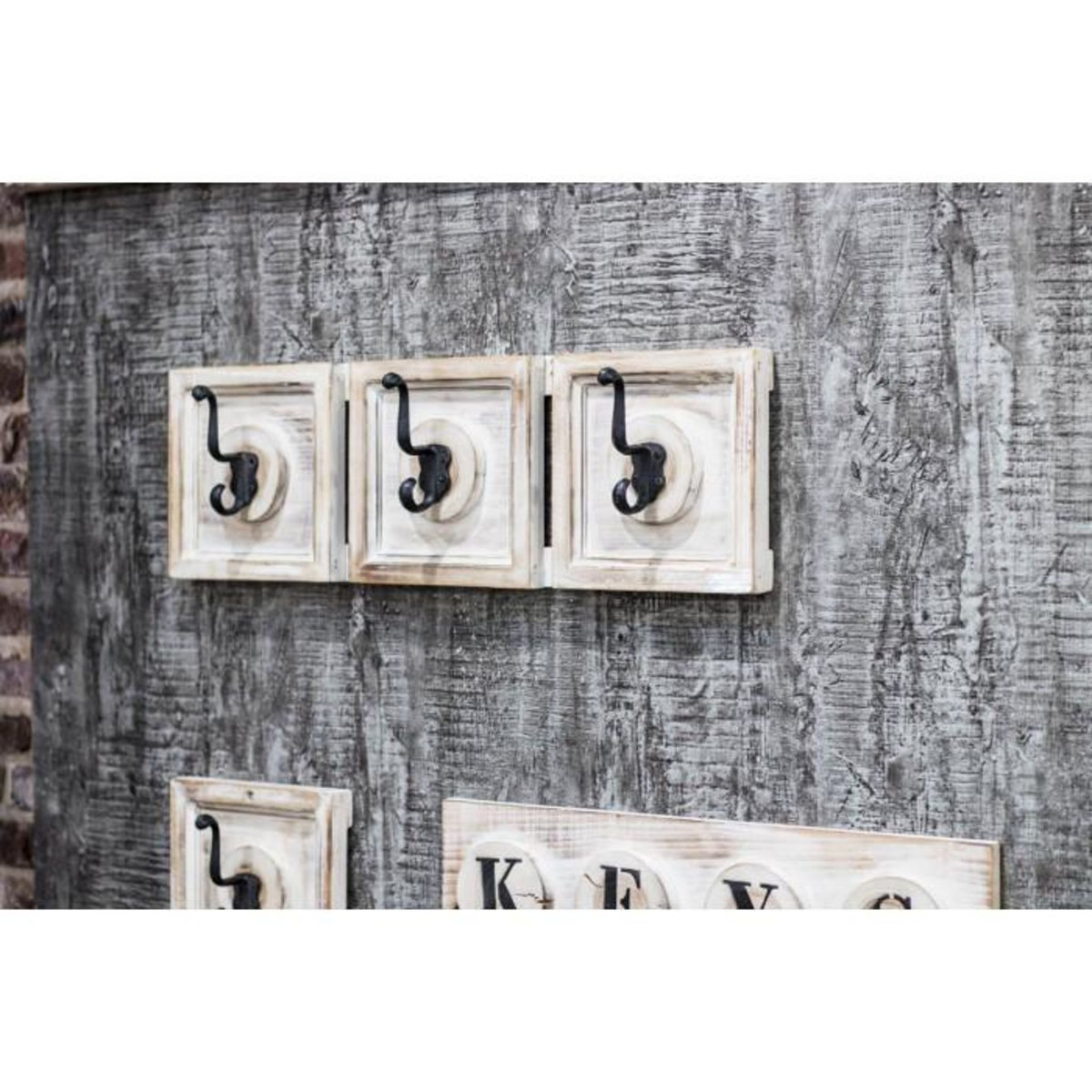 Paris Prix Patère Murale Vintage  Eliane  58cm Beige