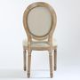 Voir la diapositive 6 : Paris Prix Lot de 20 Chaises Médaillon Tissu  Versailles  96cm Beige