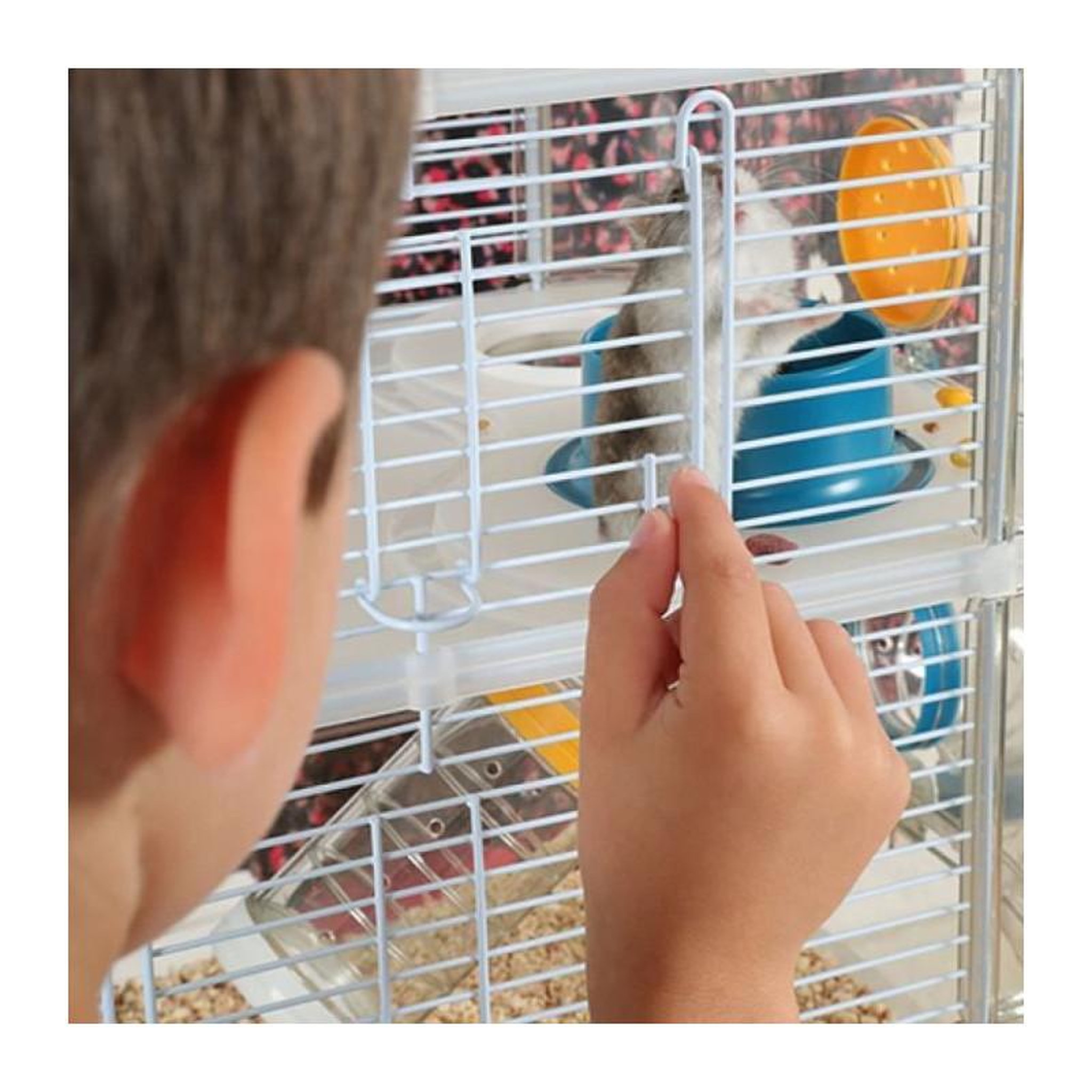 Voir la diapositive 2 : Zolux ZOLUX Cage sur 2 etages pour hamsters, souris et gerbilles - Rody3 duo - L 41 x p 27 x h 40,5 cm - Grenadine
