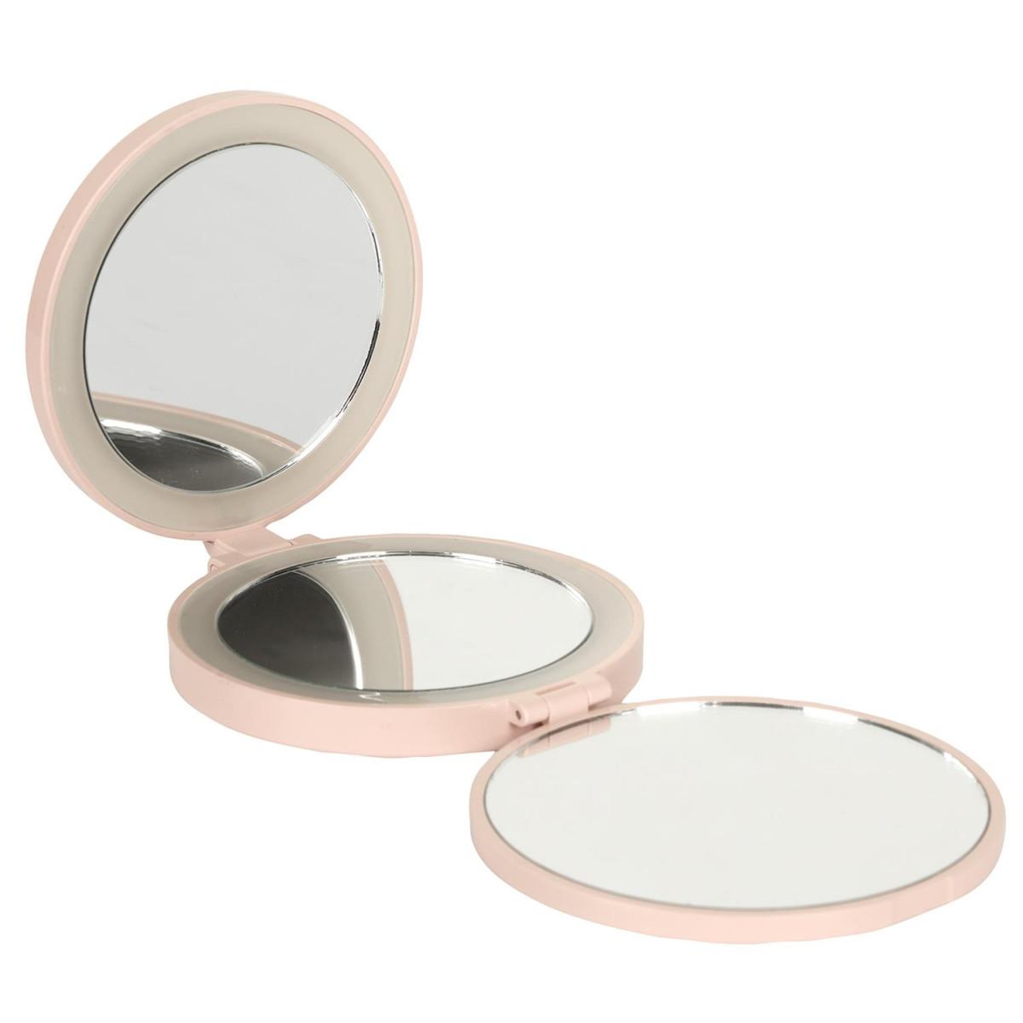 Cosmetic Club Miroir de poche led grossissant  triptyque  11cm nude