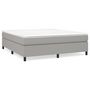 Voir la diapositive 2 : VIDAXL Sommier a lattes de lit avec matelas Gris clair 180x200cm Tissu