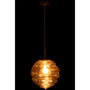 Voir la diapositive 3 : Paris Prix Lampe Suspension en Verre  Ruche  34cm Cognac Clair