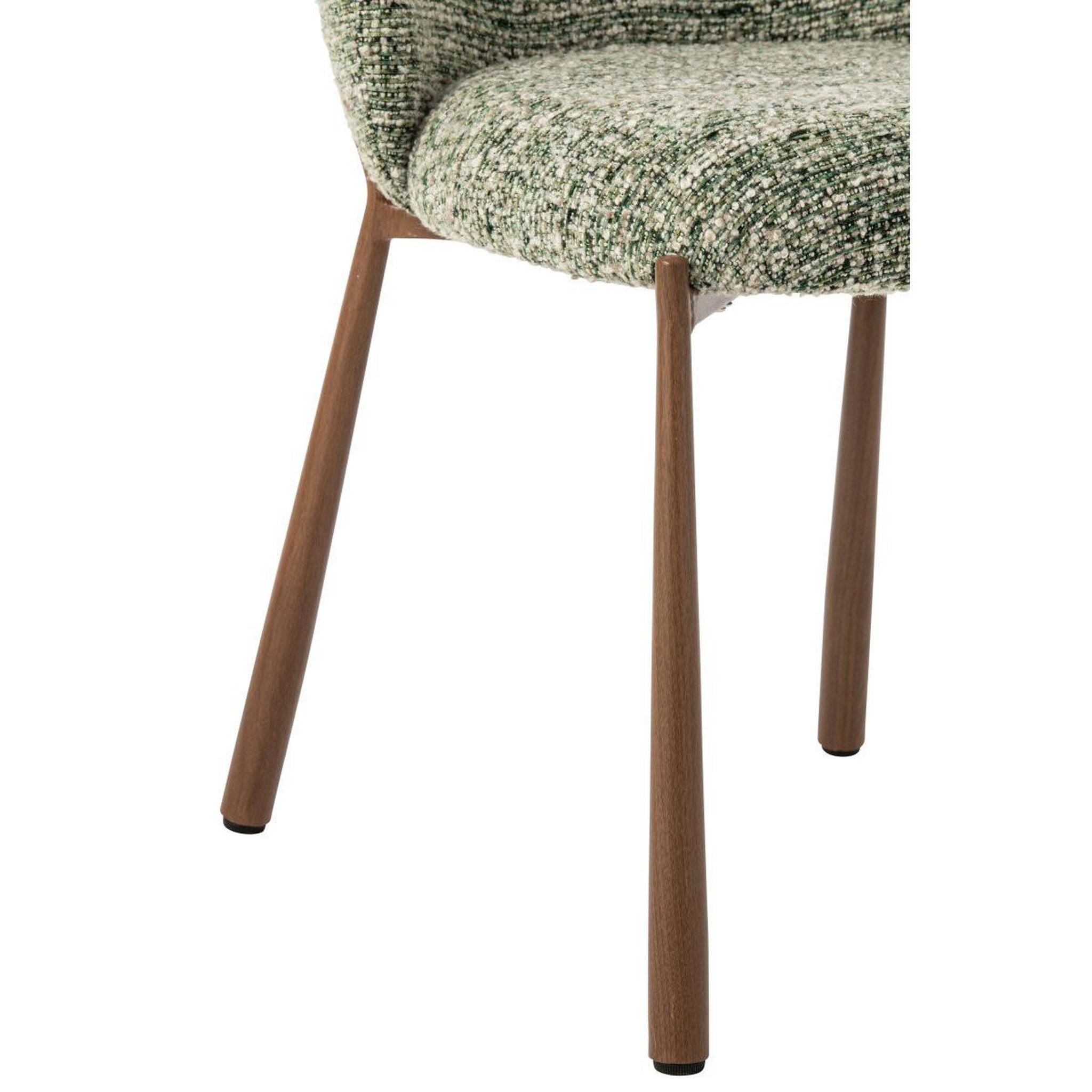 Voir la diapositive 6 : J-LINE Chaise design en tissu  thilde  73cm vert olive